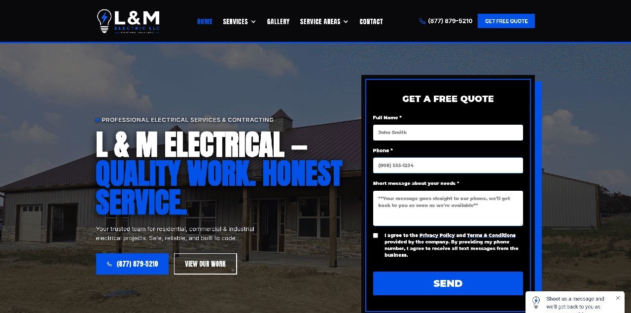L&M Electrical website