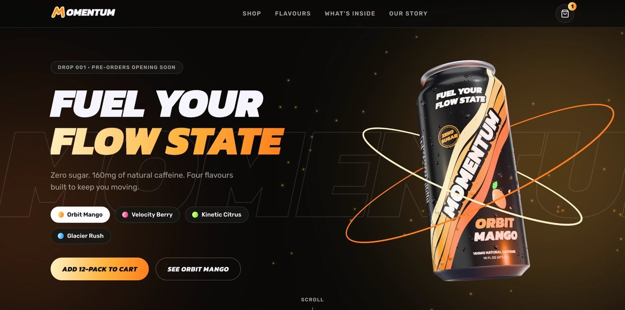 Momentum Energy website
